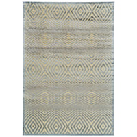 Cream/Silver 5'-3" X 7'-6" Area Rug