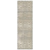 Feizy Rugs Saphir Callo Cream/Silver 2'-6" x 8' Runner Rug