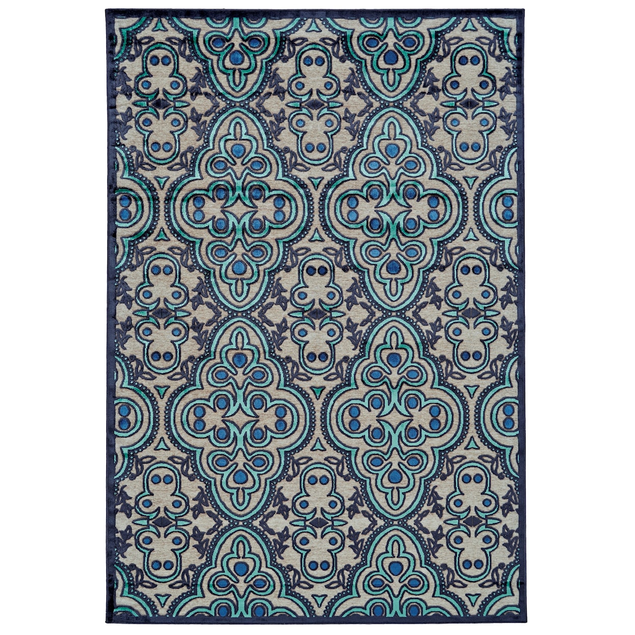 Feizy Rugs Saphir Callo Gray/Charcoal 2'-2" x 4' Area Rug