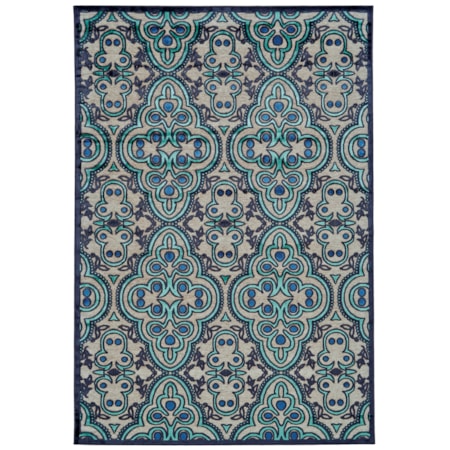 Gray/Charcoal 5'-3" X 7'-6" Area Rug