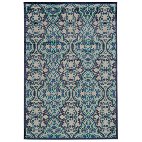 Gray/Charcoal 5'-3" X 7'-6" Area Rug