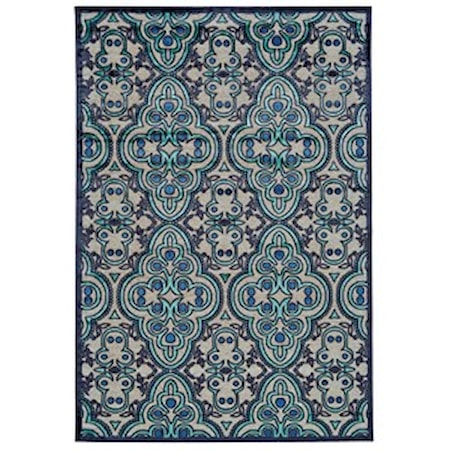 Gray/Charcoal 5'-3" X 7'-6" Area Rug