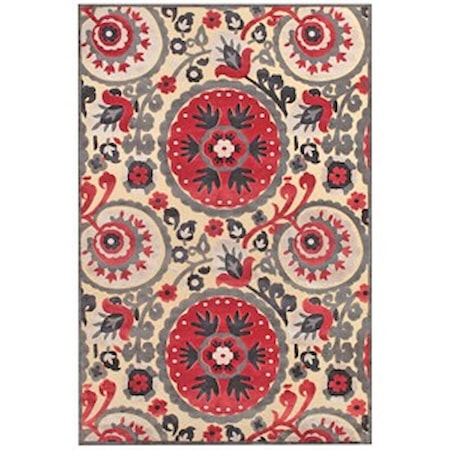 Cream/Nutmeg 7'-6" X 10'-6" Area Rug