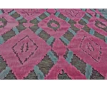 Feizy Rugs Saphir Rubus Dark Gray/Raspberry 2'-2" x 4' Area Rug