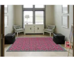 Feizy Rugs Saphir Rubus Dark Gray/Raspberry 2'-2" x 4' Area Rug