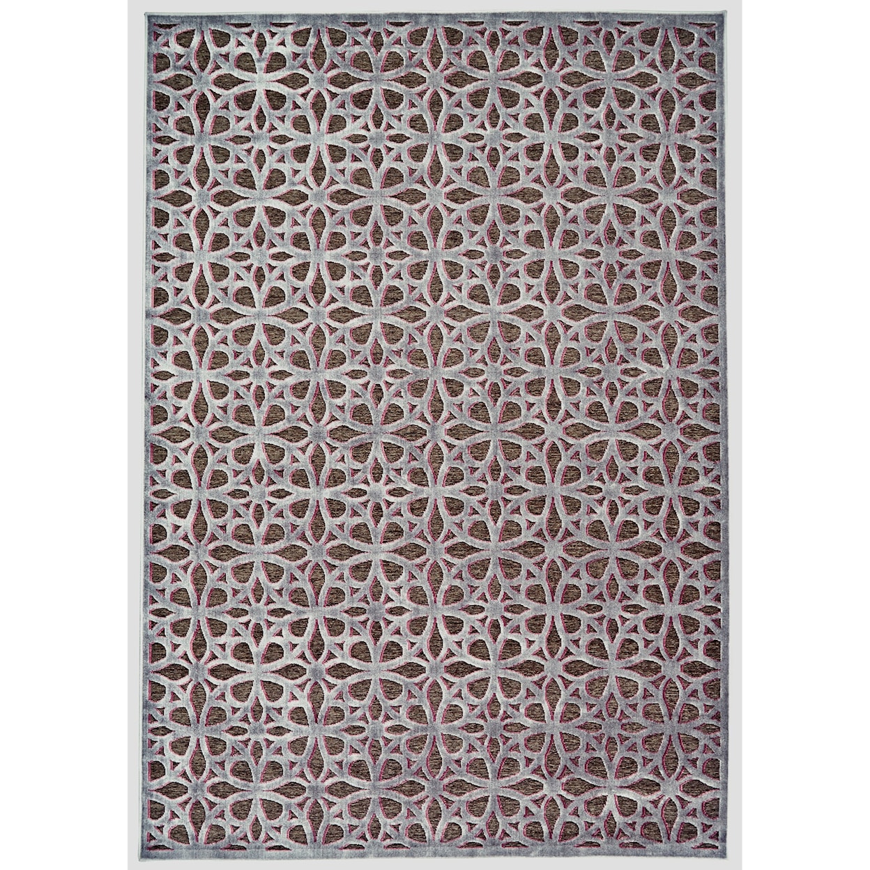 Feizy Rugs Saphir Rubus Dark Gray/Dark Gray 2'-2" x 4' Area Rug