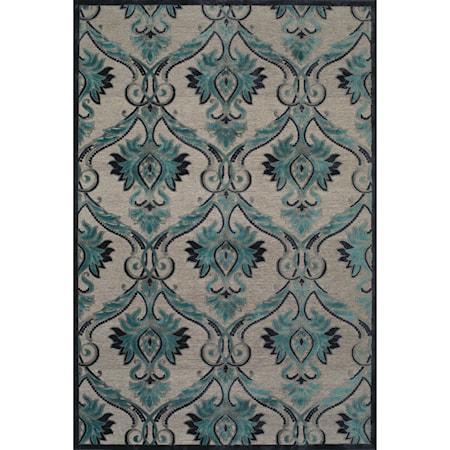 Pewter/Charcoal 7'-6" X 10'-6" Area Rug