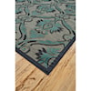 Feizy Rugs Saphir Yardley Pewter/Charcoal 2'-6" x 8' Runner Rug