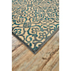 Feizy Rugs Saphir Yardley Cream/Marine 5'-3" X 7'-6" Area Rug