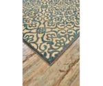 Feizy Rugs Saphir Yardley Cream/Marine 2'-6" x 8' Runner Rug