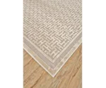 Feizy Rugs Saphir Zam Pewter/Light Gray 2'-2" x 4' Area Rug