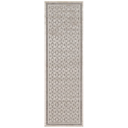 Pewter/Light Gray 2'-6" x 8' Runner Rug