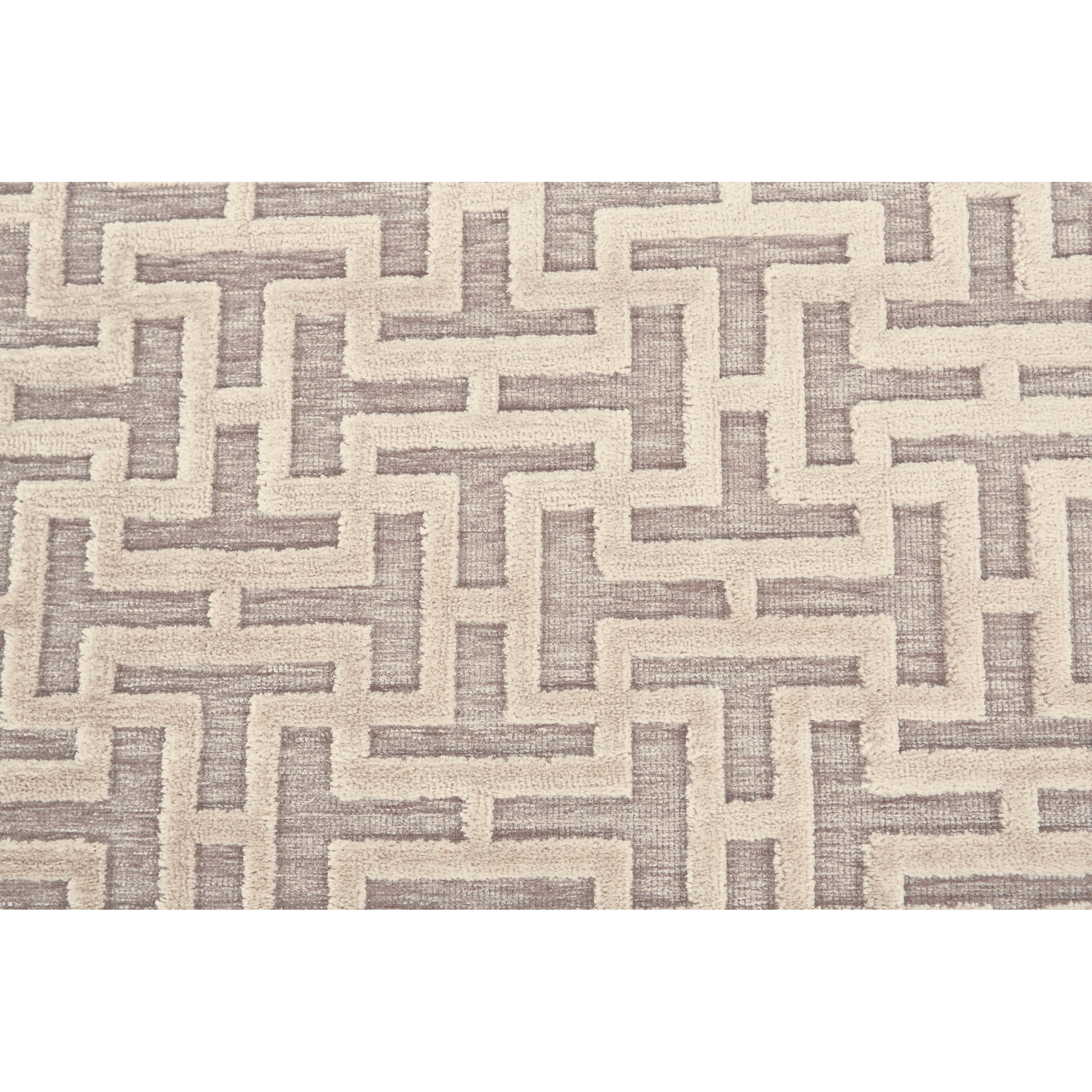 Feizy Rugs Saphir Zam Pewter/Light Gray 2'-6" x 8' Runner Rug
