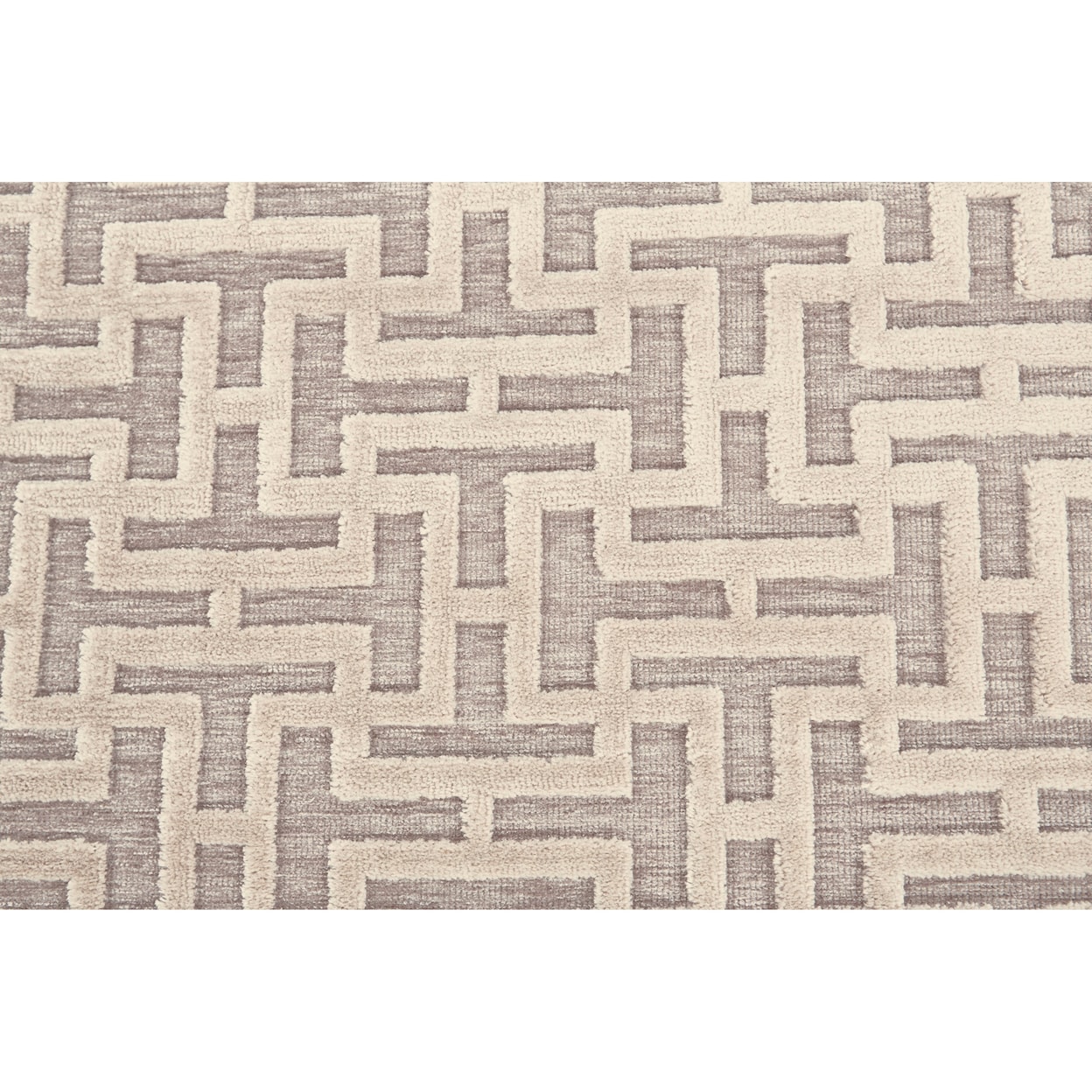 Feizy Rugs Saphir Zam Pewter/Light Gray 2'-6" x 8' Runner Rug