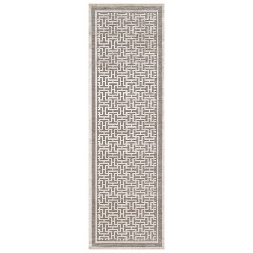 Pewter/Light Gray 2'-6" X 11'-10" Runner Rug