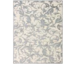 Feizy Rugs Saphir Zam Cream/Silver 2'-6" x 8' Runner Rug