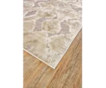 Feizy Rugs Saphir Zam Pewter/Gray 2'-2" x 4' Area Rug