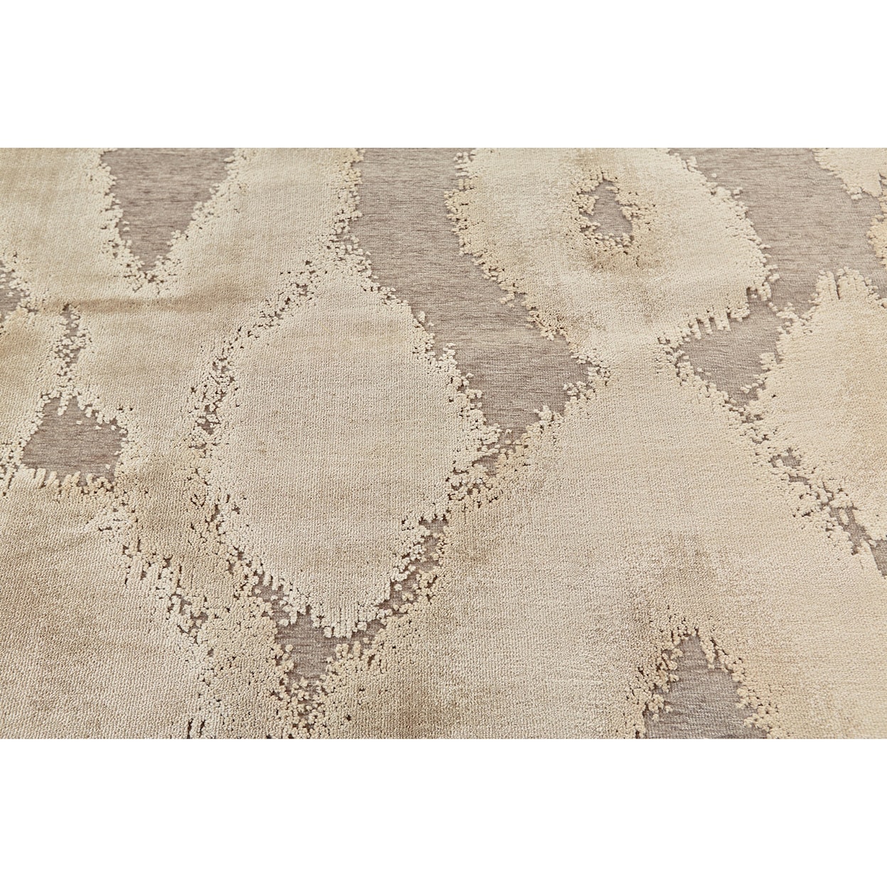 Feizy Rugs Saphir Zam Pewter/Gray 7'-6" X 10'-6" Area Rug