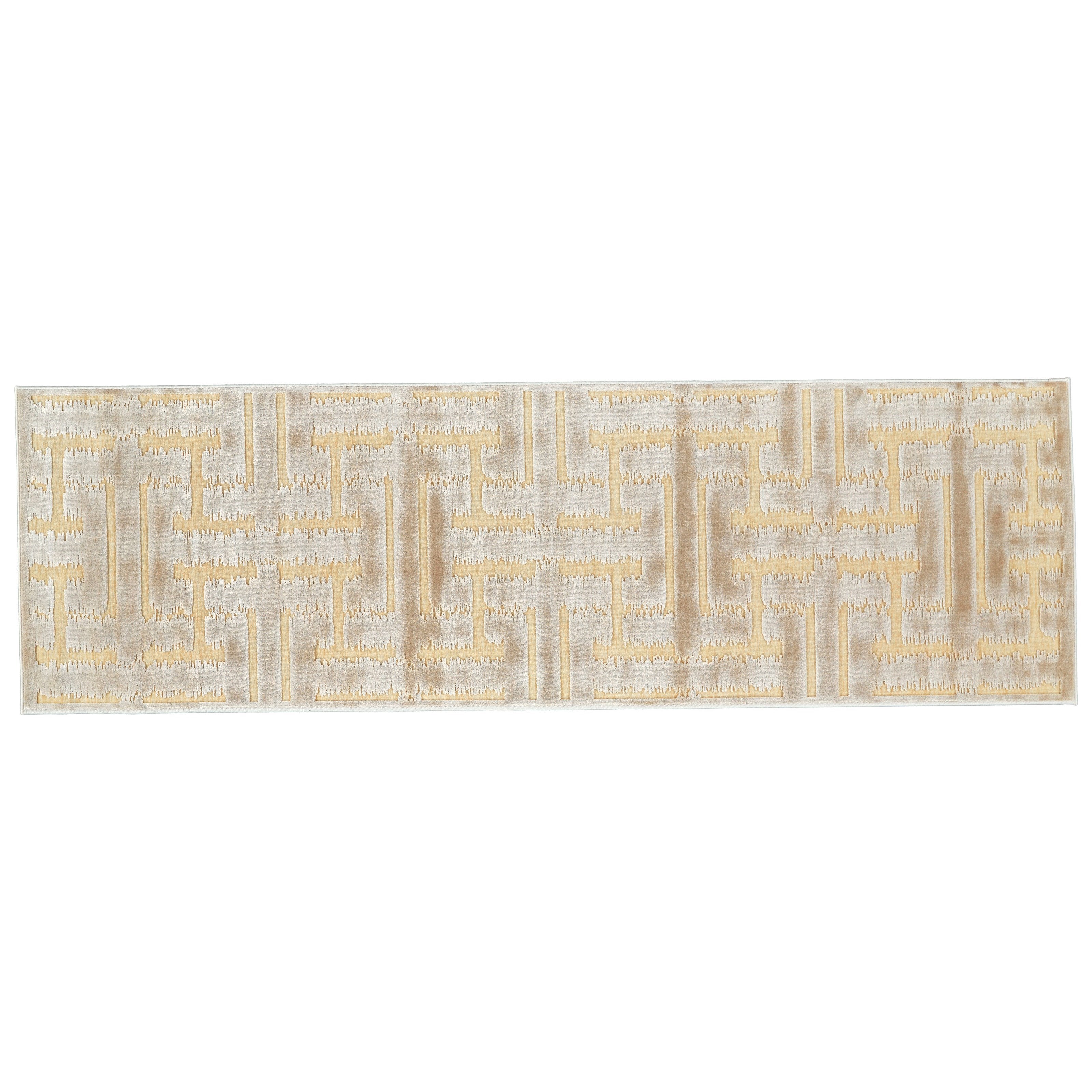 Feizy Rugs Saphir Zam Cream/Ecru 2'-2" x 4' Area Rug