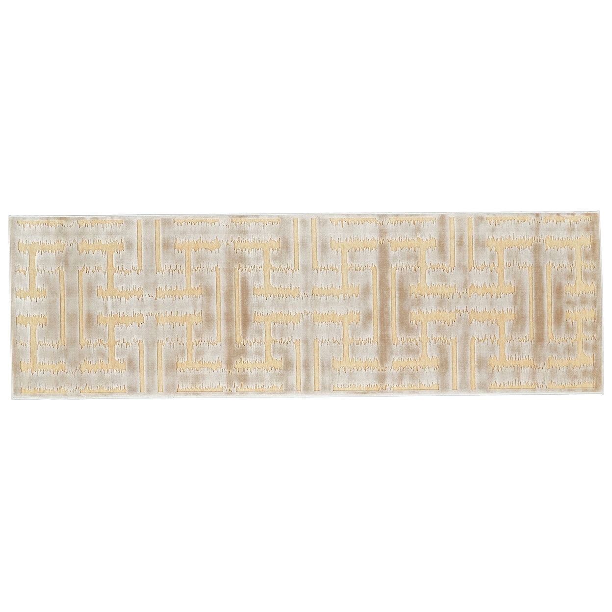 Feizy Rugs Saphir Zam Cream/Ecru 2'-2" x 4' Area Rug