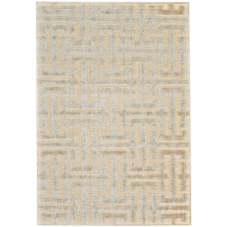 Cream/Ecru 5'-3" X 7'-6" Area Rug