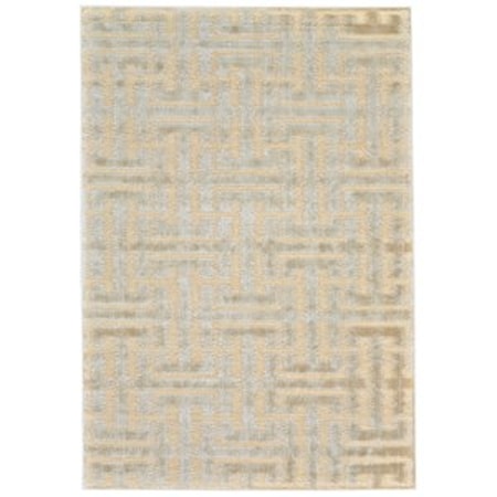 Cream/Ecru 5'-3" X 7'-6" Area Rug