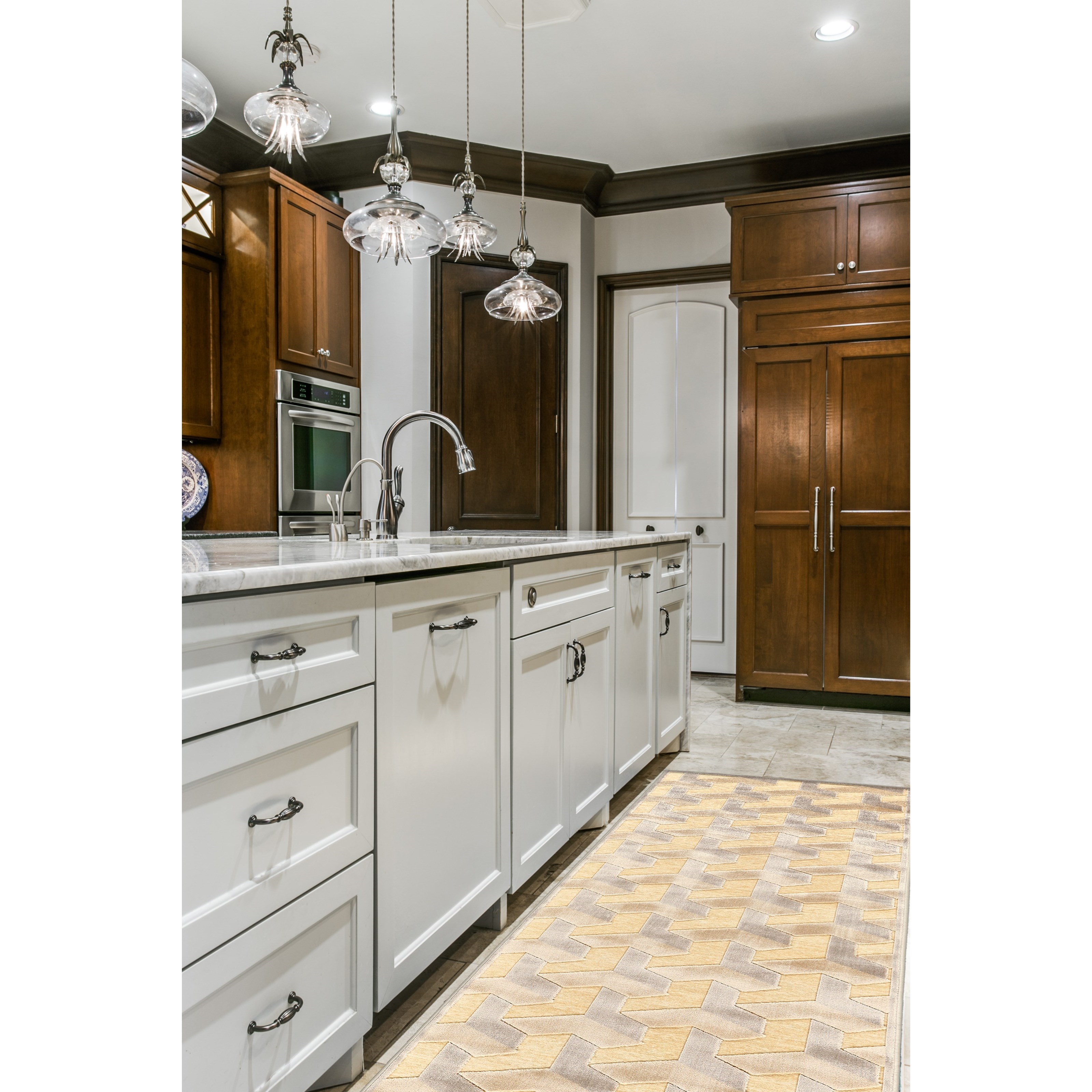 Feizy Rugs Saphir Zam Cream/Silver 5'-3" X 7'-6" Area Rug