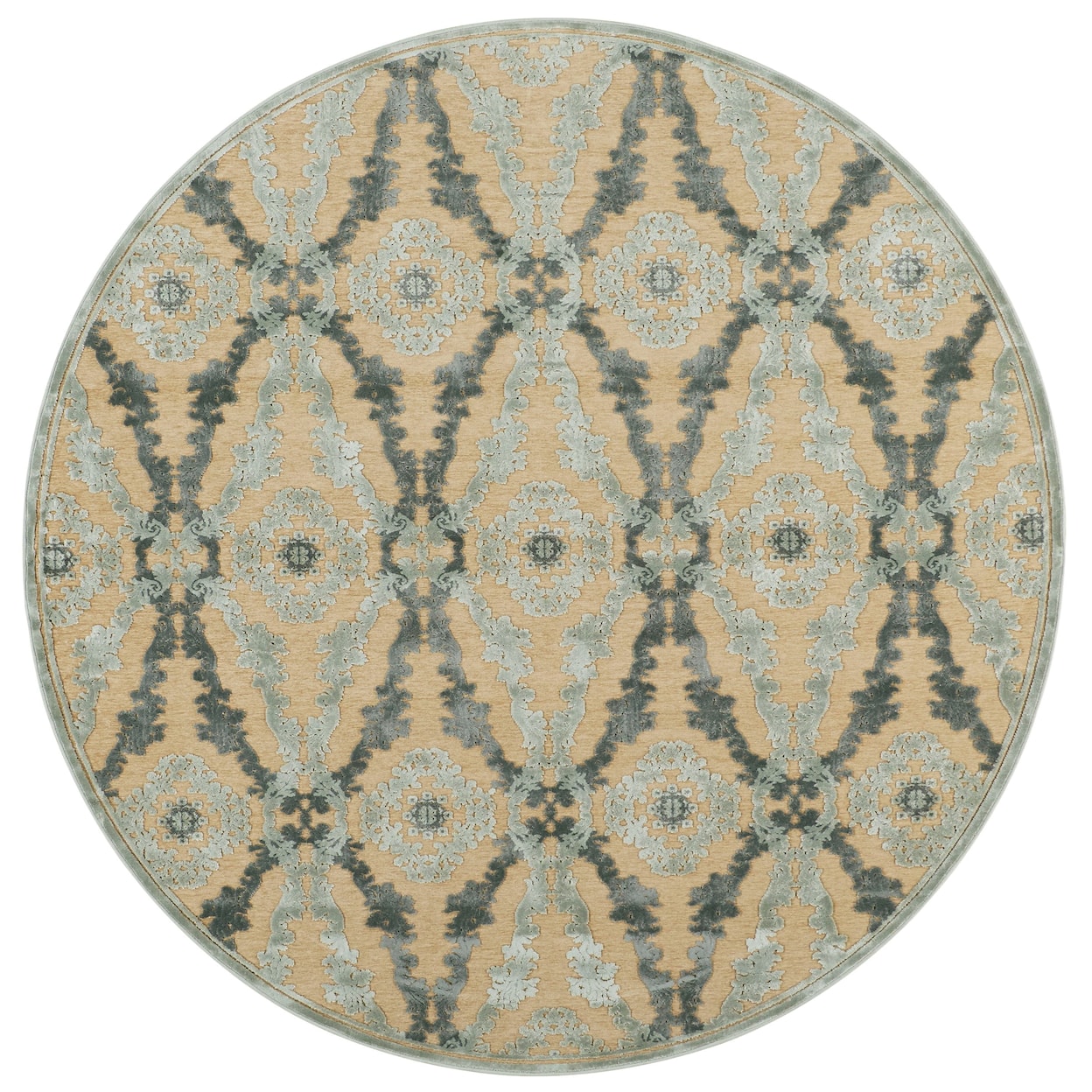 Feizy Rugs Saphir Ivory/Silver 2'-2" x 4' Area Rug