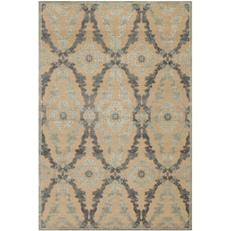 Ivory/Silver 5'-3" X 7'-6" Area Rug