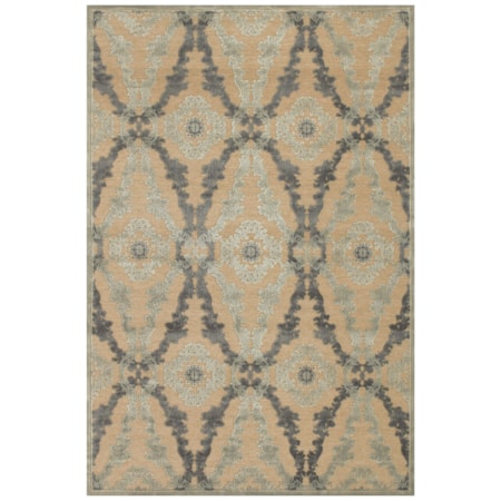 Ivory/Silver 5'-3" X 7'-6" Area Rug