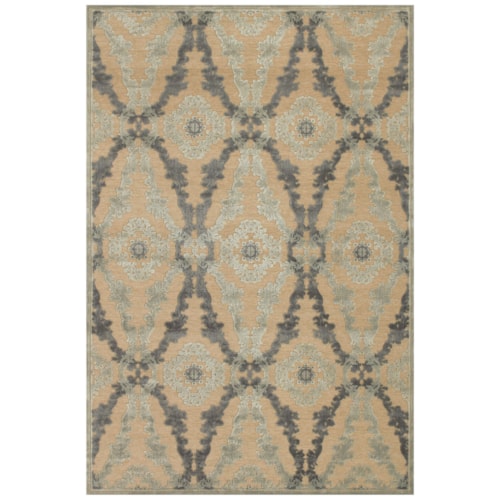 Ivory/Silver 7'-6" X 10'-6" Area Rug