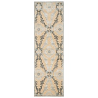 Ivory/Silver 2'-6" x 8' Runner Rug