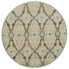 Feizy Rugs Saphir Ivory/Silver 7'-6" X 7'-6" Round Area Rug