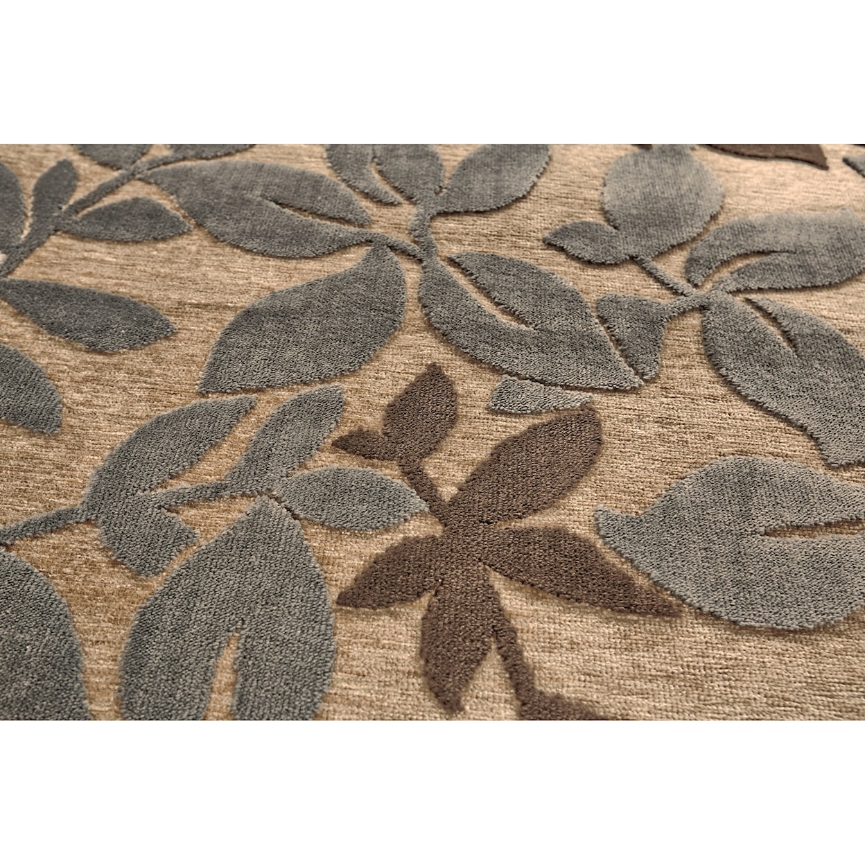 Feizy Rugs Saphir Ivory/Dark Gray 2'-2" x 4' Area Rug