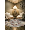 Feizy Rugs Saphir Ivory/Dark Gray 2'-2" x 4' Area Rug