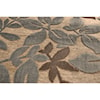 Feizy Rugs Saphir Ivory/Dark Gray 5'-3" X 7'-6" Area Rug