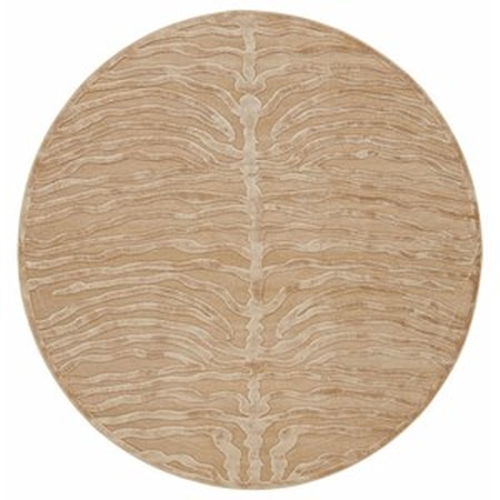 Ivory 7'-6" X 7'-6" Round Area Rug