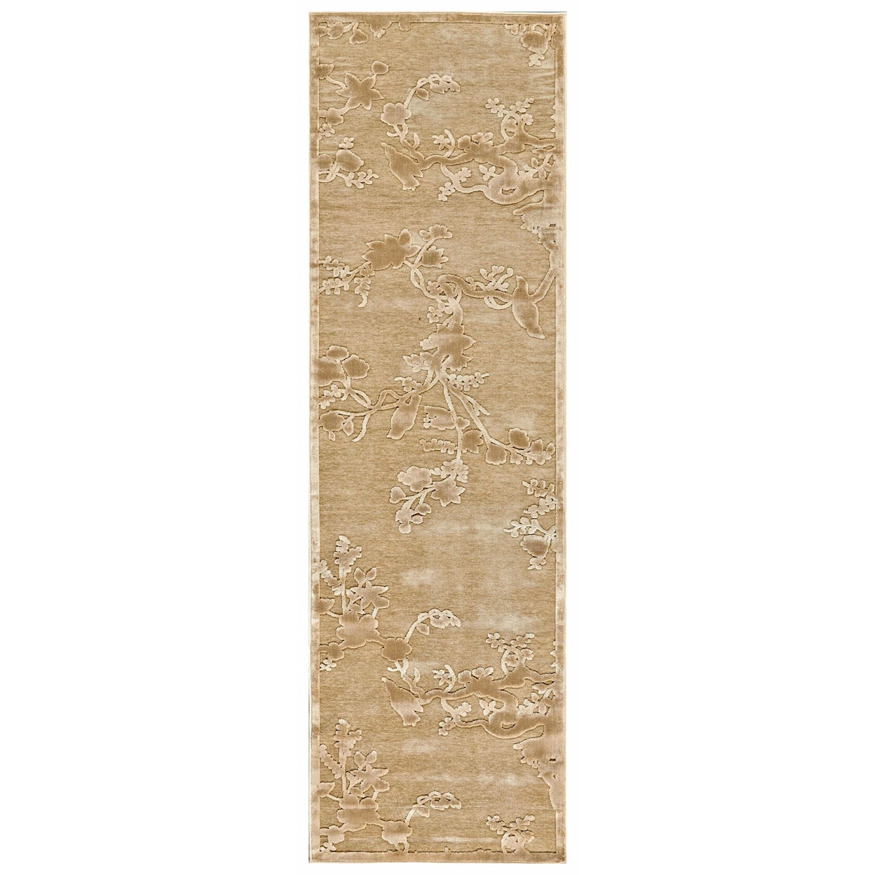 Feizy Rugs Saphir Ivory 2'-6" x 8' Runner Rug