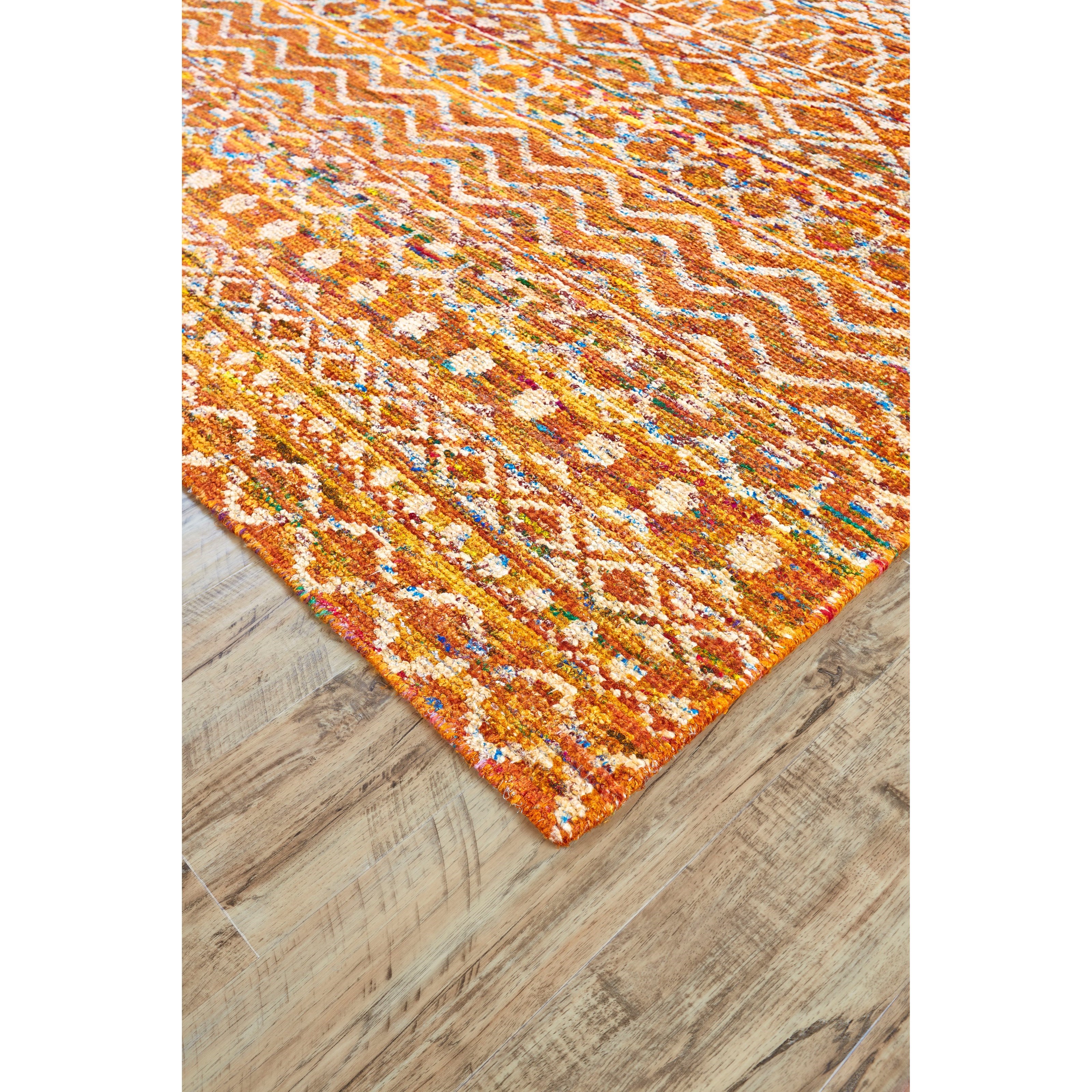 Feizy Rugs Sattika Apricot 2'-6" x 8' Runner Rug