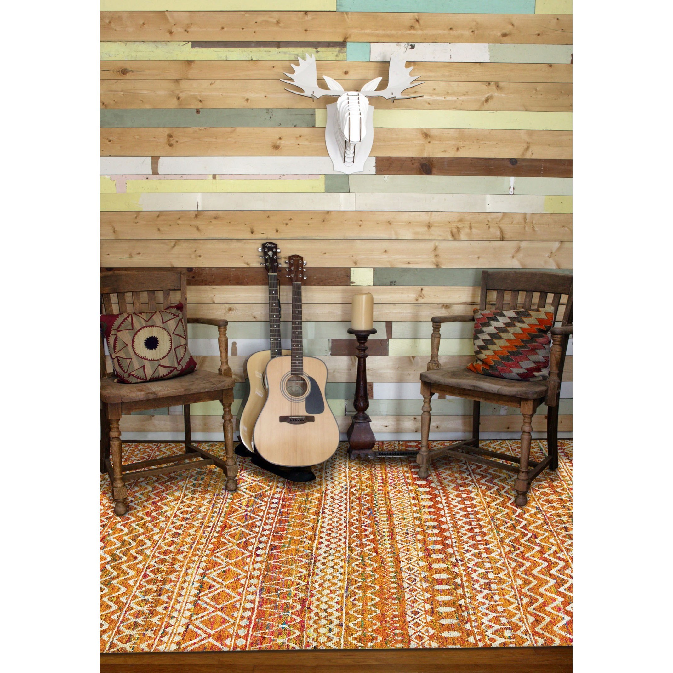 Feizy Rugs Sattika Apricot 2'-6" x 8' Runner Rug