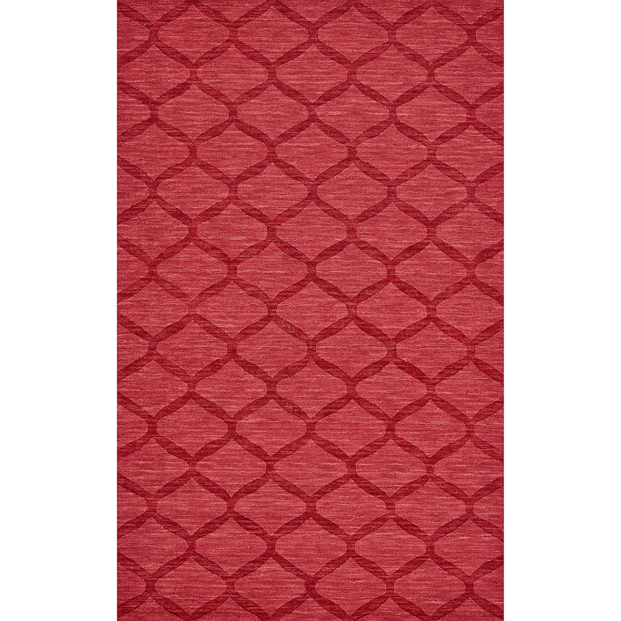 Feizy Rugs Soma Red 3'-6" x 5'-6" Area Rug