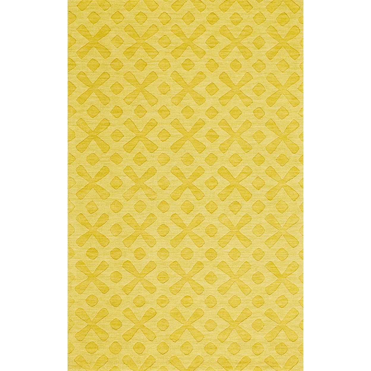 Feizy Rugs Soma Yellow 3'-6" x 5'-6" Area Rug