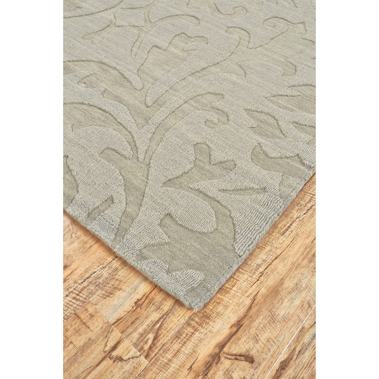 Feizy Rugs Soma Light Gray 3'-6" x 5'-6" Area Rug