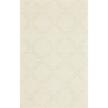 Ivory 5' x 8' Area Rug