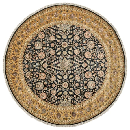 Black and Gold Round