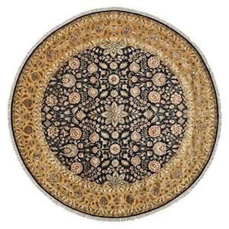 Black and Gold Round