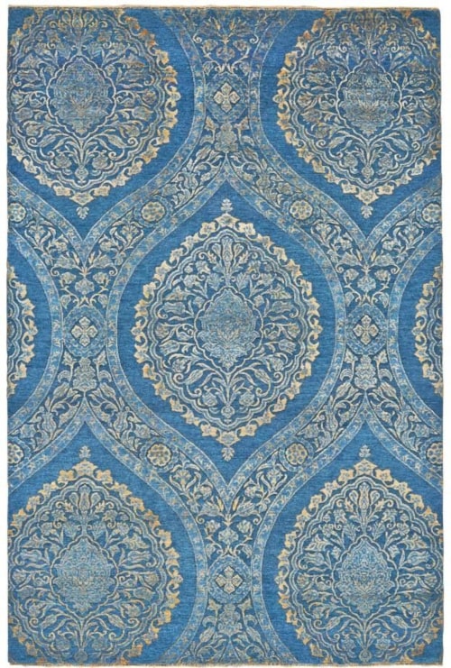 Amalfi Teal-Gold 8.5x11.5 (Available in multiple sizes)