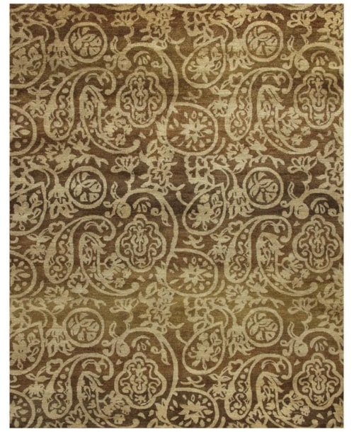 Verdigris Brown-Multi 5'6"x8'6" (Available in multiple sizes)