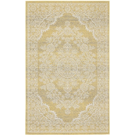 Straw 2'-2" x 4' Area Rug