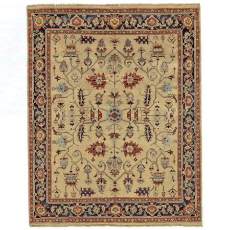 Camel/Black 8'-6" x 11'-6" Area Rug